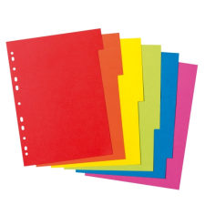 Herlitz Hungária Kft. Herlitz Színregiszter A4/6 ív  karton irattartó