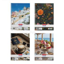Herlitz Mix A5 80 lap kockás spirálfüzet (HERLITZ_400201498) füzet