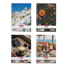 Herlitz Mix A5 80 lap sima spirálfüzet (400201500) füzet