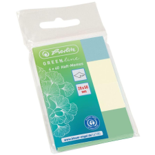 Herlitz PostIt s  20x50mm 4x40Bl. GREENline farblich sortier (50033447) jegyzettömb