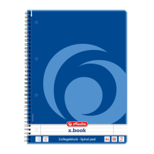 Herlitz Spirálfüzet herlitz a/4 80 lapos perforált lyukasztott vonalas füzet