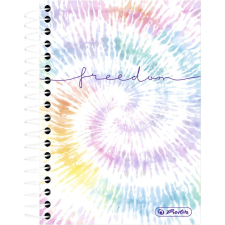 Herlitz Spiralnotizbl. 10x14 200 Bl. kar. New Batik Freedom (50044146) füzet