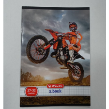 Herlitz Sport kockás füzet, Piros motoros, A4 füzet