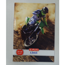 Herlitz Sport kockás füzet, Zöld motoros, A4 füzet