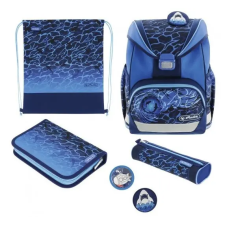 Herlitz UltraLight Plus iskolatáska szett, Blue Shark iskolatáska