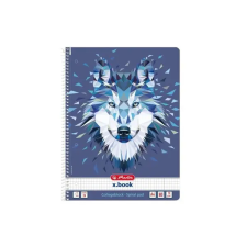 Herlitz wild animals a4 80lapos kockás spirálfüzet füzet