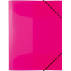 HERMA 19657 A4 PP Gumis mappa 3 darab - Neon rózsaszín (19657)