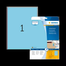 HERMA 210 mm x 297 mm Papír Íves etikett címke  Kék  ( 20 ív/doboz ) etikett