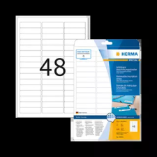 HERMA 63.5 mm x 16.9 mm Papír Íves etikett címke  Fehér  ( 25 ív/doboz ) etikett