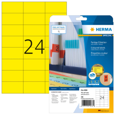 HERMA 70x37 mm Címke tintasugaras és lézer nyomtatóhoz (480 címke / csomag) etikett
