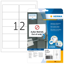 HERMA 96x42,3 mm Címke tintasugaras és lézer nyomtatóhoz (300 címke / csomag) etikett