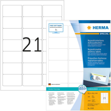HERMA Adressetiketten A4 weiß 63,5x38,1 mm 2100 St. (10301) etikett