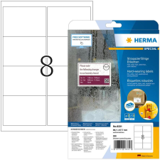 HERMA Adressetiketten A4 weiß 99,1x67,7 mm Folie 200 St. (8331) etikett