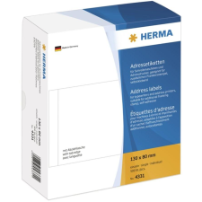 HERMA Adressetiketten einzeln weiß 130x80  mm Papier 500 St. (4331) etikett