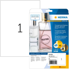 HERMA Etik. glasklar A4 210x297   mm Folie glänzend   25 St. (8020) etikett