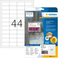 HERMA Etik. strapazierf. A4 weiß 48,3x25,4 mm Folie 1100 St. (4690) etikett