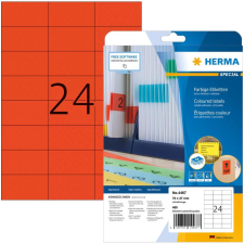 HERMA Etiketten A4 rot  70x37 mm Papier matt 480 St. (4467) etikett