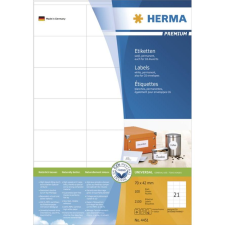 HERMA Etiketten Premium A4 weiß 70x42   mm Papier 2100 St. (4451) etikett