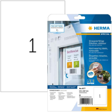 HERMA Folien-Etiketten A4 210x297mm   weiß ablösbar    20St. (4577) etikett