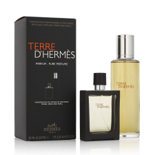 Hermes Terre D Hermes Parfum, Parfém 125ml (Utántöltő) + Parfém 30ml (Újratölthető) kozmetikai ajándékcsomag