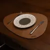  Hermia Wooden Table Mat Set (6 Pieces) Wenge Pear - Wenge