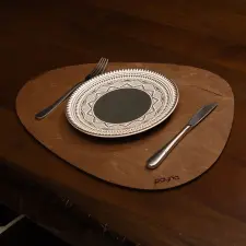  Hermia Wooden Table Mat Set (6 Pieces) Wenge Pear - Wenge konyhai eszköz