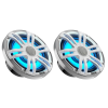 Hertz HEX 6.5 S-LD-SW tengeri koaxiális hangszóró 165 mm, 150 W, 4 Ohm, fehér sport rács, LED világítással