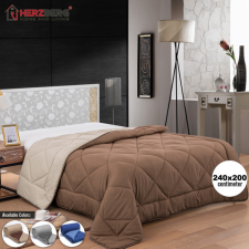 Herzberg kéttónusú mikroszálas paplan barna- 240x200cm HG-2420BCO-BRN lakástextília