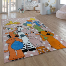  Hét állatbarát gyerekszoba szőnyeg - rózsaszín 140x200 cm lakástextília