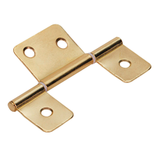  Hettich lamella pánt, 81 x 22 mm, sárgaréz bevonatú acél, 3 db bútor