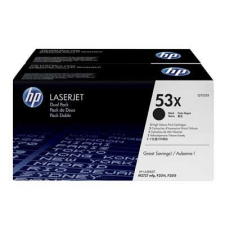 Hewlett Packard HP lézertoner Q7553XD No.53XD fekete 2x7000 old. nyomtatópatron & toner