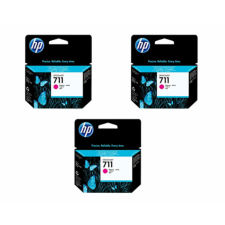 Hewlett-Packard HP Nr.711 (CZ135A) eredeti magenta tintapatron triopakk, ~2610 oldal nyomtatópatron & toner