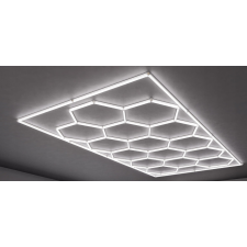 Hexa LED hatszögletű lámpa mennyezeti panel világítás garázsműhelyhez 484 x 243 cm műhely lámpa