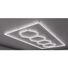  HEXA LED hatszögletű lámpa mennyezeti panel világítás garázsműhelyhez 484 x 243 cm műhely lámpa