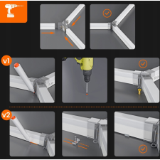 HEXAgon LED hatszögletű lámpa mennyezeti panel világítás garázsműhelyhez 484 x 243 cm műhely lámpa