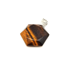 Hexagon medál Tigrisszem 2,5cm medál