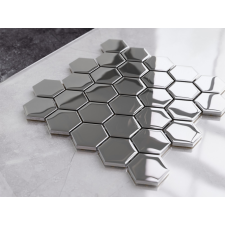 Hexagon Silver csempe