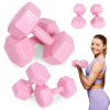  Hexagonális kézisúlyzó készlet 2×5 kg, rózsaszín – ModernHome