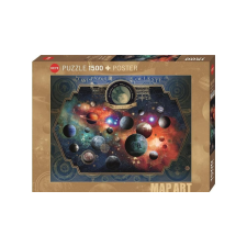 Heye 1500 db-os puzzle - Map Art - Space World, Sanchez (30001) puzzle, kirakós