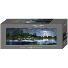 Heye 2000 db-os Panoráma puzzle - Elefántcsorda, Edition Humboldt (29508) puzzle, kirakós