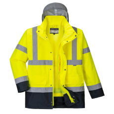  Hi-Vis 4 az 1-ben Contrast Traffic kabát PW_S471YNRXL Sárga/Navy - XL méret