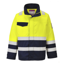  Hi-Vis Modaflame munkakabát PW_MV25YNRXXXL Sárga/Navy - XXXL méret láthatósági ruházat