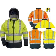 Hi-Viz Breathane Coverguard jól láthatósági munkaruha munkavédelmi kabát, 70630-33-as Modaflame Jólláthatósági