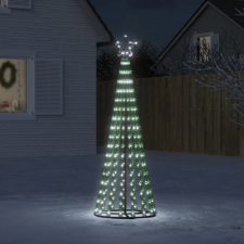  Hideg fehér karácsonyfa fénykúp 275 LED-del 180 cm műfenyő