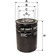 HIFLOFILTRO Filtron OP588/1 olajszűrő olajszűrő
