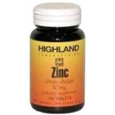 Highland Zinc tabletta 100db gyógyhatású készítmény