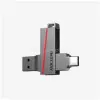HIKSEMI Dual Slim USB3.2 Type-C 32GB pendrive (ezüst) (HS-USB-E307C(STD)/32G/U3/NEWSEMI/WW)