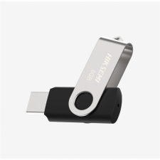  HIKSEMI Pendrive 4GB M200S &quot;Rotary&quot; USB 2.0, Szürke-Fekete, (HIKVISION) pendrive