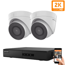 Hikvision 2 dome biztonsági kamerás IP kamera rendszer 4MP megfigyelő kamera