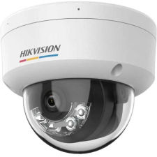 Hikvision 2 MP fix ColorVu IP dómkamera; IR/láthatófény; beépített mikrofon megfigyelő kamera